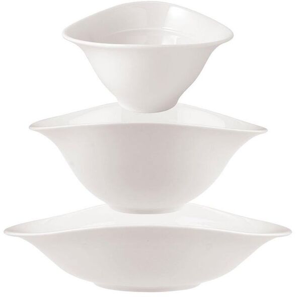 Villeroy & Boch Vapiano trio bowl set, 6 pieces, white