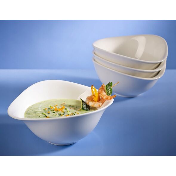 Villeroy & Boch Vapiano trio bowl set, 6 pieces, white