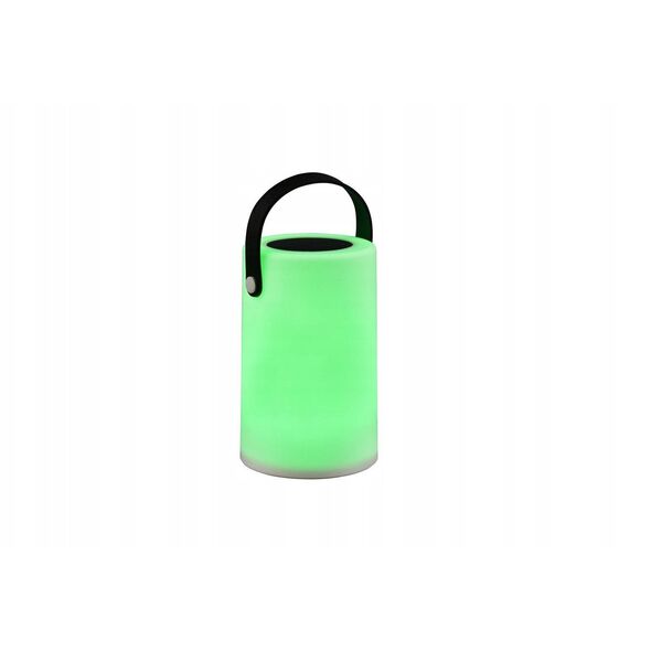 Trio Garcia rechargeable/solar outdoor table lamp, 15 lm, 3000 K + RGB, SMD-LED 0.1W, white
