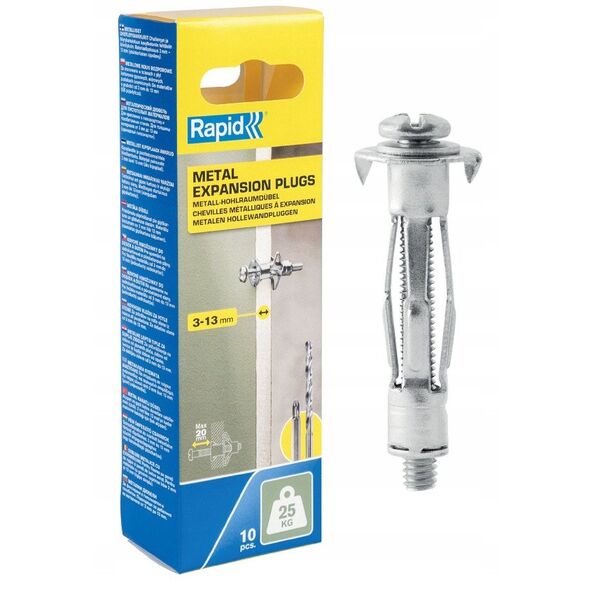 Anchors 3-13 mm. for walls, Rapid 10 pcs. max 25 kg.
