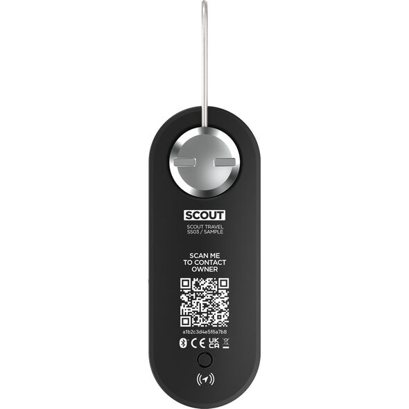 Knog Scout Travel anti-theft alarm and locator, Apple iOS, black