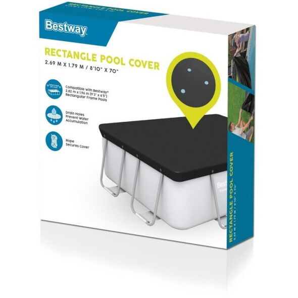 Bestway 58442, Cover, Blå, Polyester, Rektangulær, 196 cm, 2,82 m