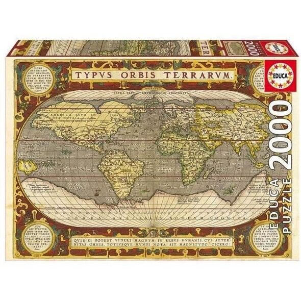 układanka puzzle Educa 2000 Części Mapa