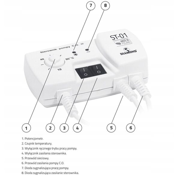 Diamond sterownik pompy C.O. 230V ST-01