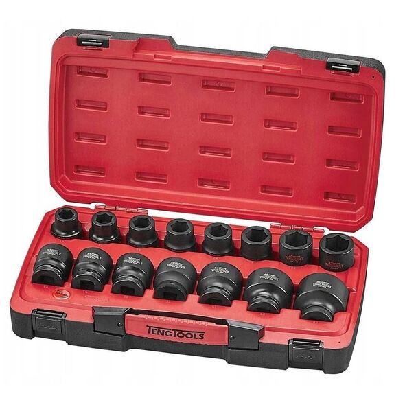 17-κομμάτι σετ καρυδιών κρούσης με λαβή 3/4" Teng Tools T9417