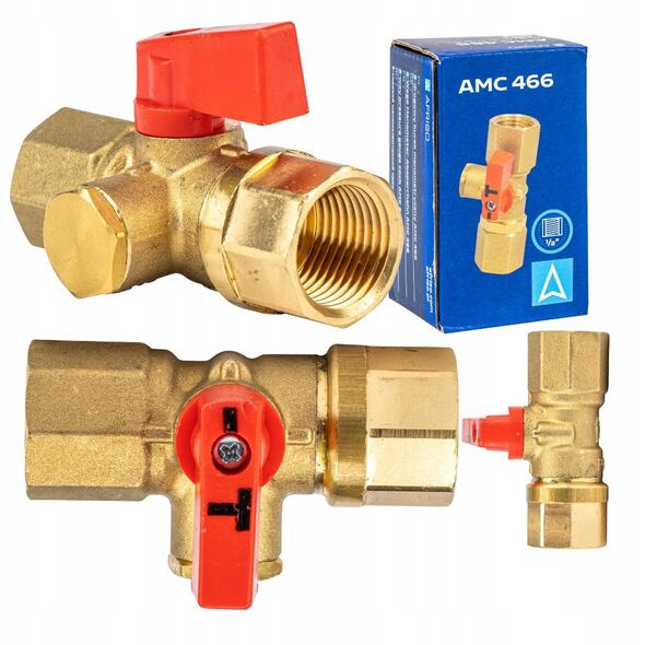 ΒΑΛΒΙΔΑ ΜΑΝΟΜ AMC2 2X1/2 GWnakrętka/GZ PN16
