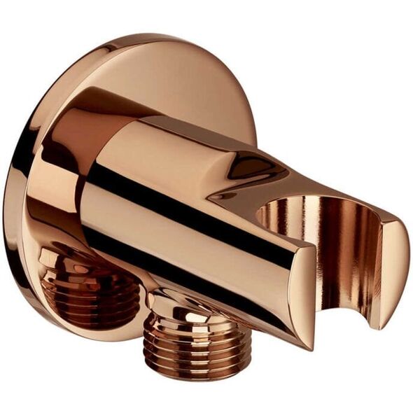 ΣΤΡΟΓΓΥΛΗ ΓΩΝΙΑΚΗ ΣΥΝΔΕΣΗ ΣΩΛΗΝΑ ΜΕ ΒΑΣΗ 1/2 ROSE GOLD