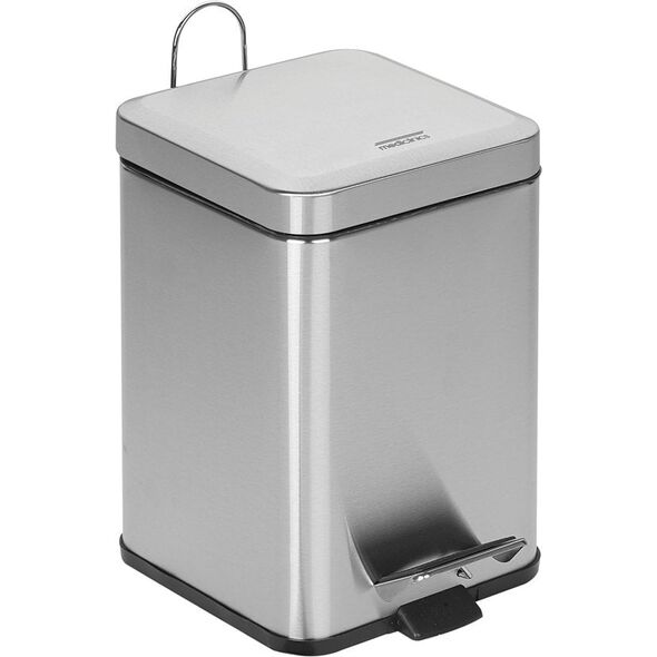 MEDICLINICS PP1214CS Kvadratinė Šiukšlių Dėžė Su Pedalu, 12 L, Satinas