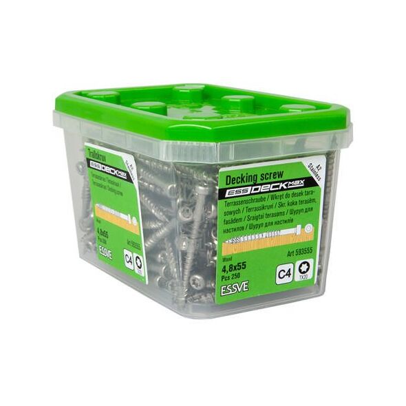 TERRACE SCREWS ESS T20 MAX 4.8X55 A2 250