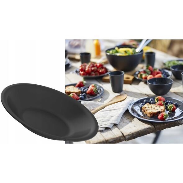 PLATE DEEP 21CM CARUBA BLACK