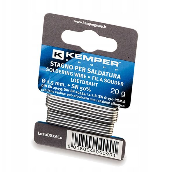 SOLDER KEMPER 1.5 MM 20 G SN50%