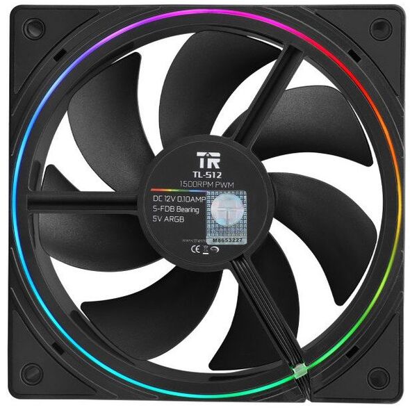 Thermalright TL-S12 PWM ARGB Juodas (120mm) (Juodas) Ventiliatorius