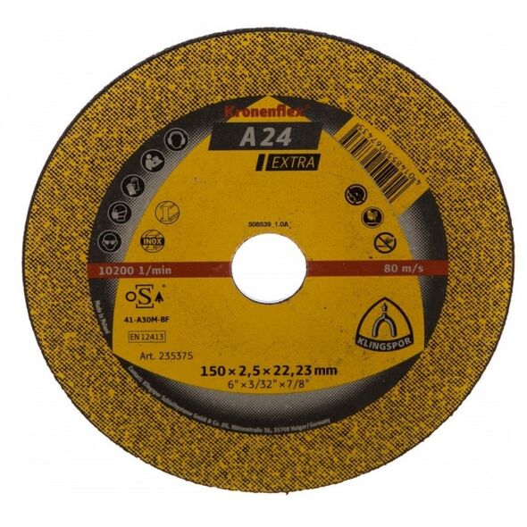A 24 EXCUTTING WHEELS150X2.5X22.23MM