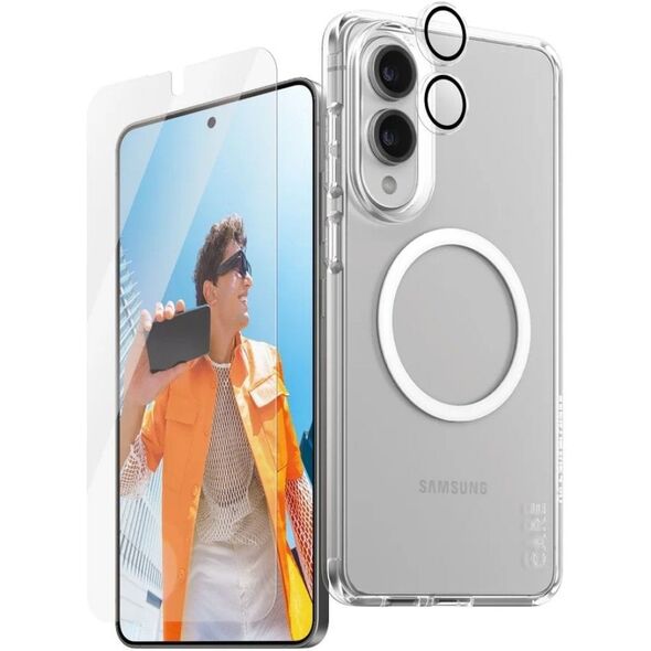 Σετ προστασίας CARE by PanzerGlass Flagship 3 σε 1 Θήκη+Γυαλί+Φακός για Samsung Galaxy S25 Edge