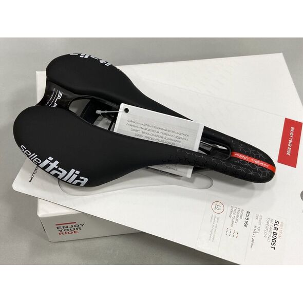 Siodło SELLE ITALIA SLR BOOST PRO TEAM 6.1 KIT CARBONIO SUPERFLOW S (id match S3), 133g (NEW)