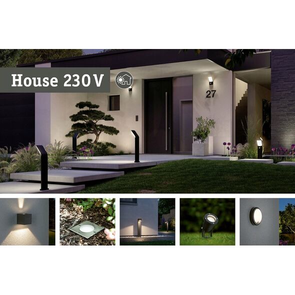 Ενσωματωμένο φωτιστικό δαπέδου LED 2.2W 15lm IP67 2200K 230V αλουμίνιο μέταλλο