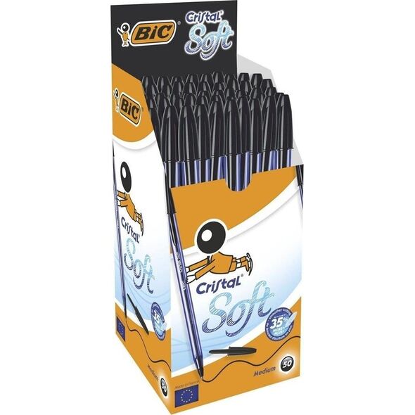 Bic Długopis Cristal Soft czarny (50szt) BIC