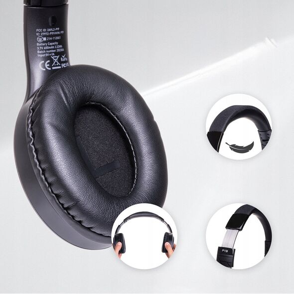 Ακουστικά PowerLocus Bluetooth P19 Black
