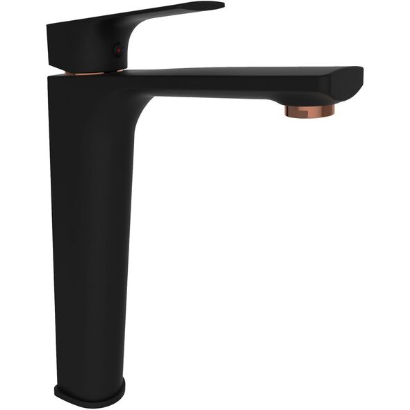 Μπαταρία νιπτήρα FERRO PLATTO BLACK, μαύρη, ψηλή