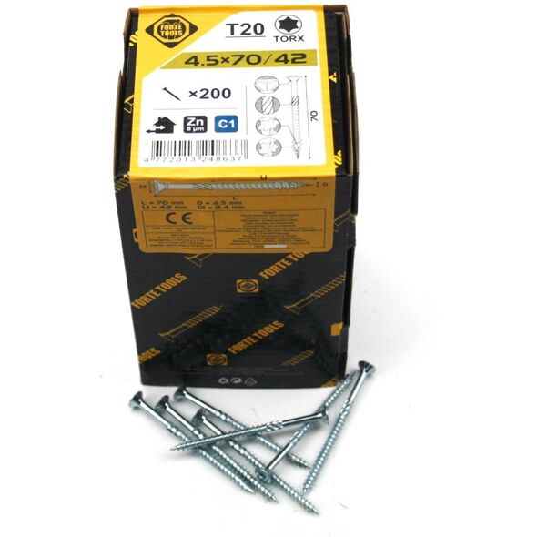 ΒΙΔΑ ΓΙΑ ΝΟΒΟΠΑΝ T20 4.5X70/42 ΛΕΥΚΟ ZN(200
