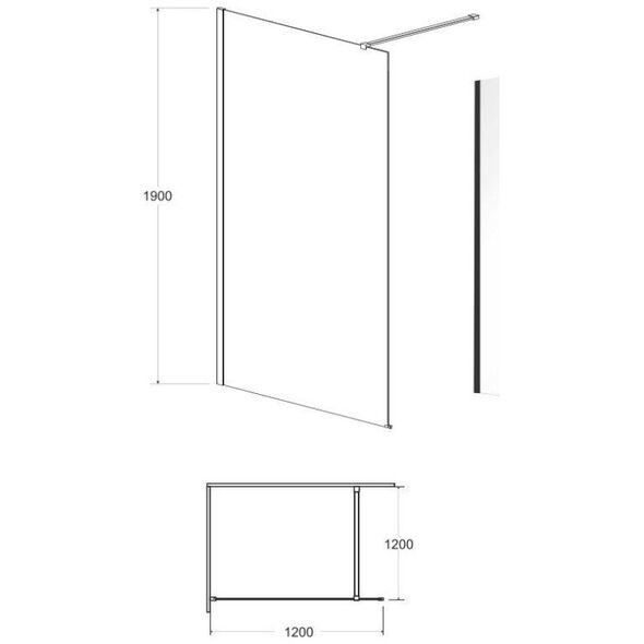 ECO-N BLACK ΚΑΜΠΙΝΑ WALK IN 120x195 ΠΕΡΑΣΜΑ