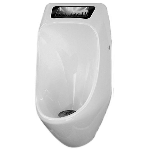 URIMAT eco video pisuaras be vandens su LED ekranu, balta
