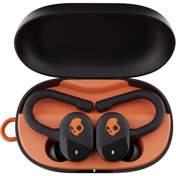 Skullcandy Push Play Active wireless earbuds, black/orange