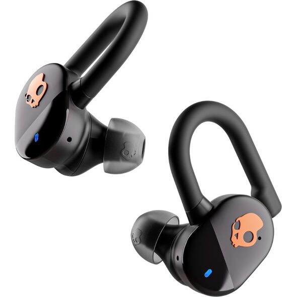 Skullcandy Push Play Active wireless earbuds, black/orange
