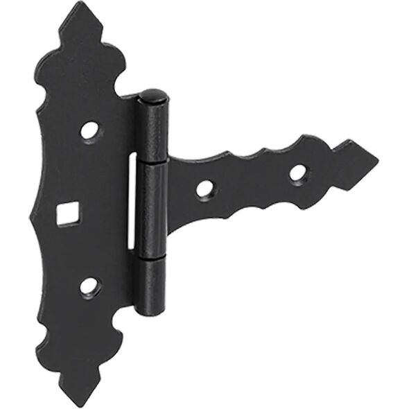 GATE HINGE DEC ZOF75 75X35X130X2.0 BLACK