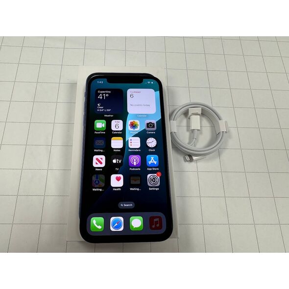 Smartfon Apple Pre-owned atnaujintas A+ klasės Apple iPhone 12 128GB Juodas