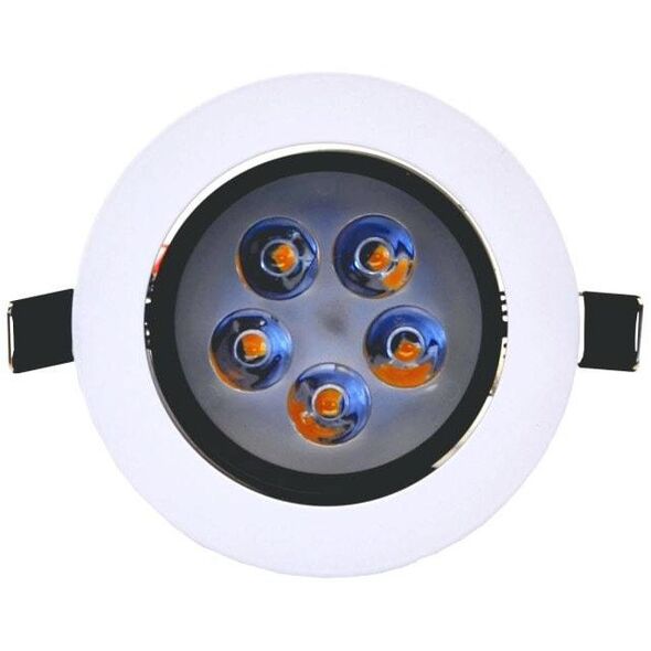 Φωτιστικό LED χωνευτό TOPE ANDA, IP40, 5W, 3500K, 351 lm, λευκό, στρογγυλό, O10.8 x h5cm