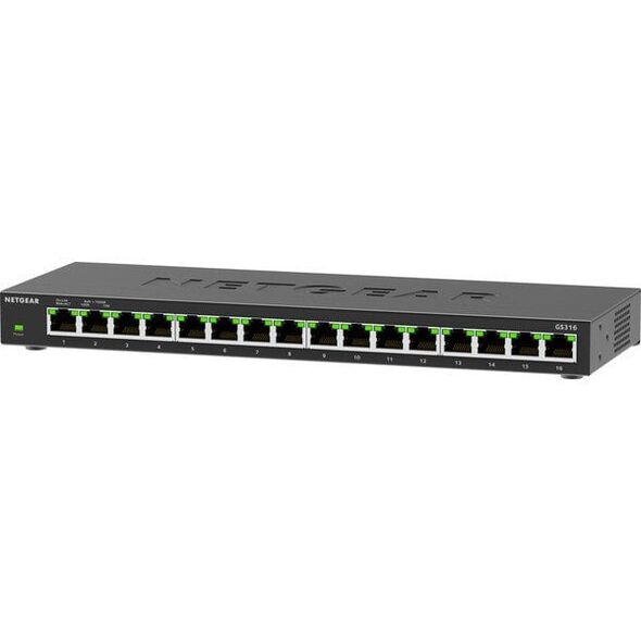 NETGEAR GS316v3 - Switch - unmanaged - 16 x 10/100/1000 - Desktop, wandmontierbar