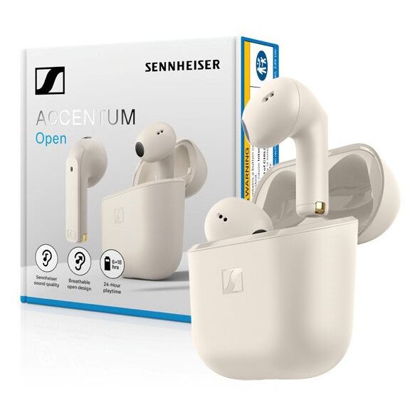 Sennheiser Accentum Open - cream - Bezprzewodowe słuchawki douszne TWS