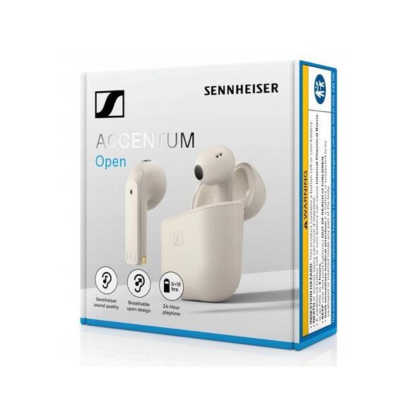 Sennheiser Accentum Open - cream - Bezprzewodowe słuchawki douszne TWS