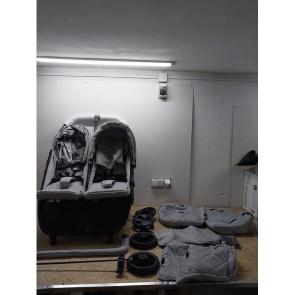 Καροτσάκι για δίδυμα Lorelli Duo, Cool Grey