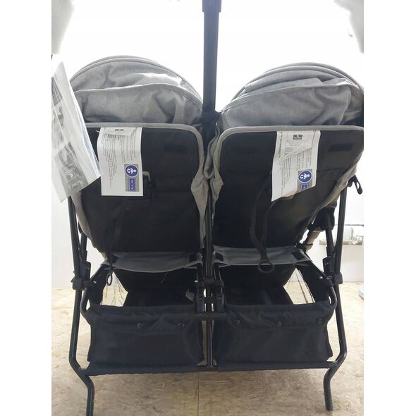 Καροτσάκι για δίδυμα Lorelli Duo, Cool Grey