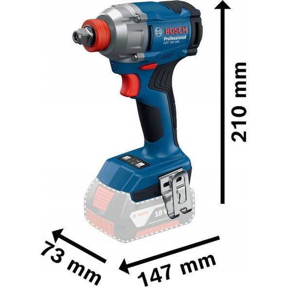 BOSCH ΣΕΤ COMBO 18V (GDX 18V-285 + GSR 185-LI) 2x2,0Ah L-CASE