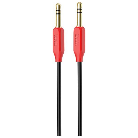 Kabel Hoco Jack 3.5mm - Jack 3.5mm 1m czerwony (6957531079293)