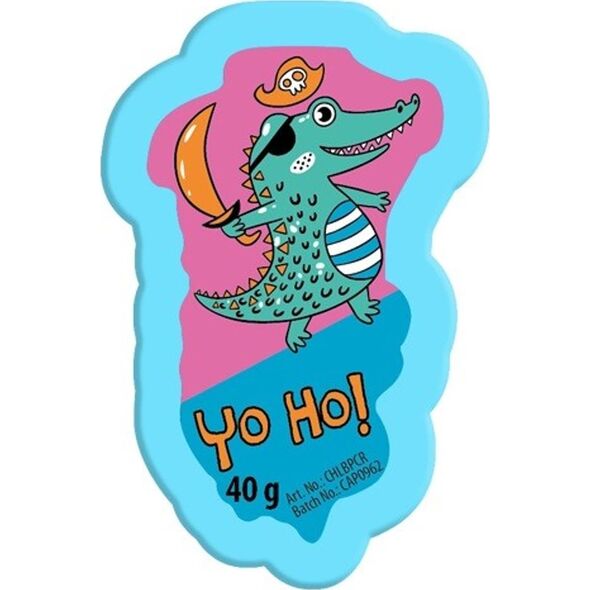 Chlapu Chlap CHLAPU CHLAP Zabawna Pastylka do kąpieli Piracki Krokodyl - guma balonowa 40g