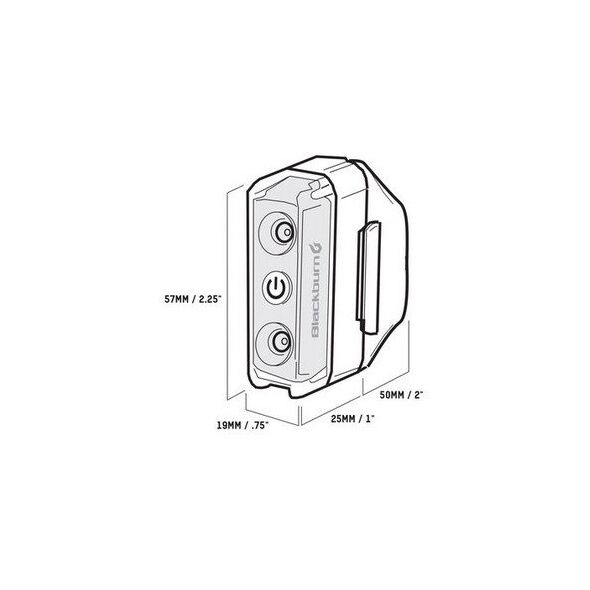 Lampka tylna BLACKBURN DAYBLAZER 65 REAR, 65 lumenów USB czarna (NEW 2025)