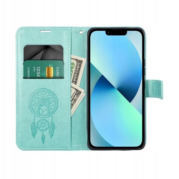 Kabura MEZZO Book για SAMSUNG S24 FE łapacz snów zielony