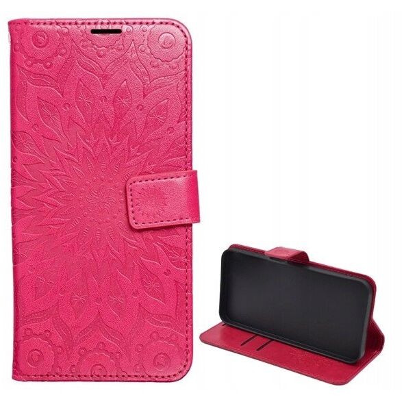 Θήκη βιβλίου MEZZO για SAMSUNG S24 FE mandala magenta