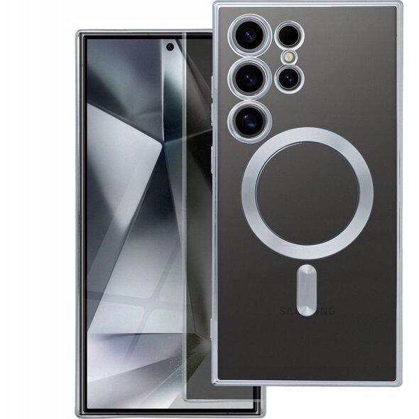 Θήκη ELECTRO MAG COVER συμβατή με MagSafe για SAMSUNG S24 FE ασημί