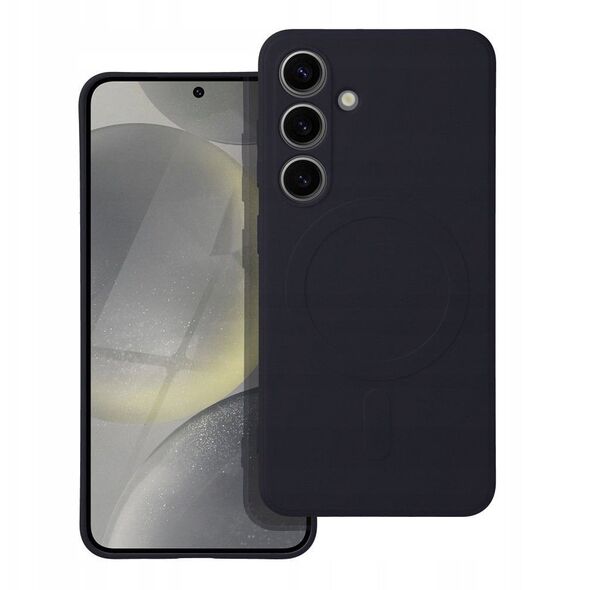 Θήκη SILICONE MAG COVER συμβατή με MagSafe για SAMSUNG A16 μαύρο