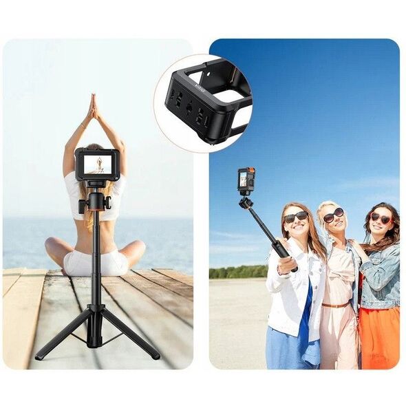 Ramka Obudowa Frame Mount Sanki Iso Gwint 1/4" Do Gopro 13 12 11 10 9 Black / Ga-02