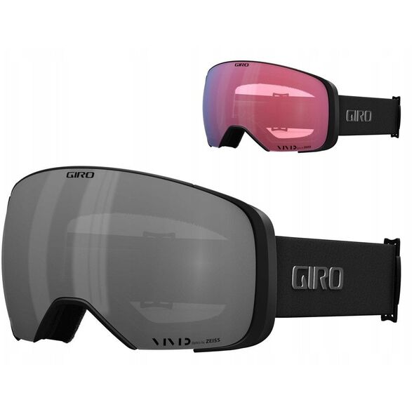 Χειμερινά γυαλιά GIRO COMP BLACK WHITE INDICATOR (Καθρέφτης φακός χρωματιστός VIVID-Carl Zeiss ONYX 08-18% VLT S3 + Καθρέφτης φακός χρωματιστός VIVID-Carl Zeiss INFRARED 50% S1) (ΝΕΟ 2024/2025)