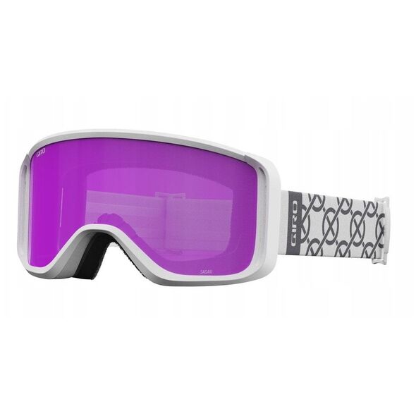 Gogle zimowe GIRO SAGEN WHITE MONOGRAM (szyba AMBER PINK 19-42% S2) (NEW 2024/2025)