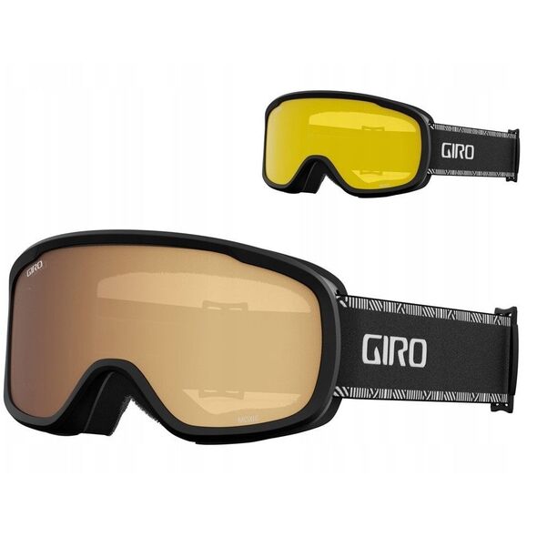 Γυαλιά σκι GIRO MOXIE BLACK WHITE CHUTE (φακός AMBER GOLD 19-42% S2 + YELLOW 77% S1) (ΝΕΟ 2024/2025)
