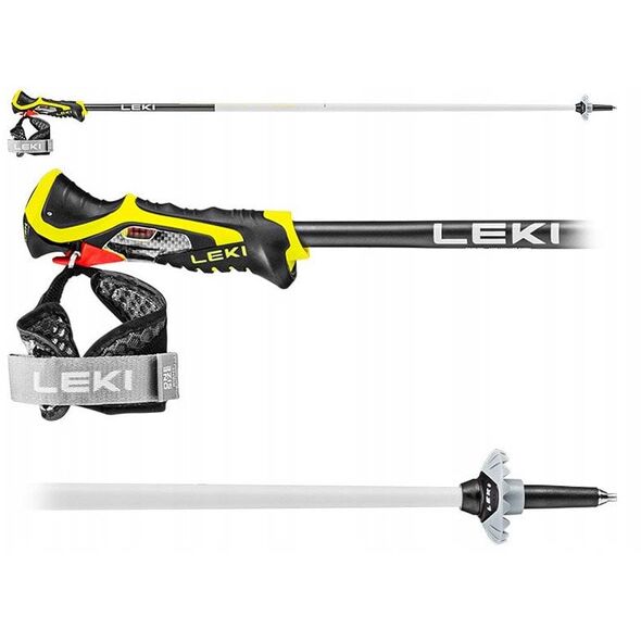 LEKI KIJE 3D AIRFOIL white/yellow 110