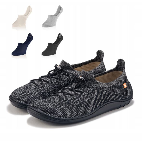 SH5003M Ανδρικά παπούτσια Barefoot Merino γραφίτης/μαύρο 42
